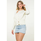 Side Wrap Knit Sweater