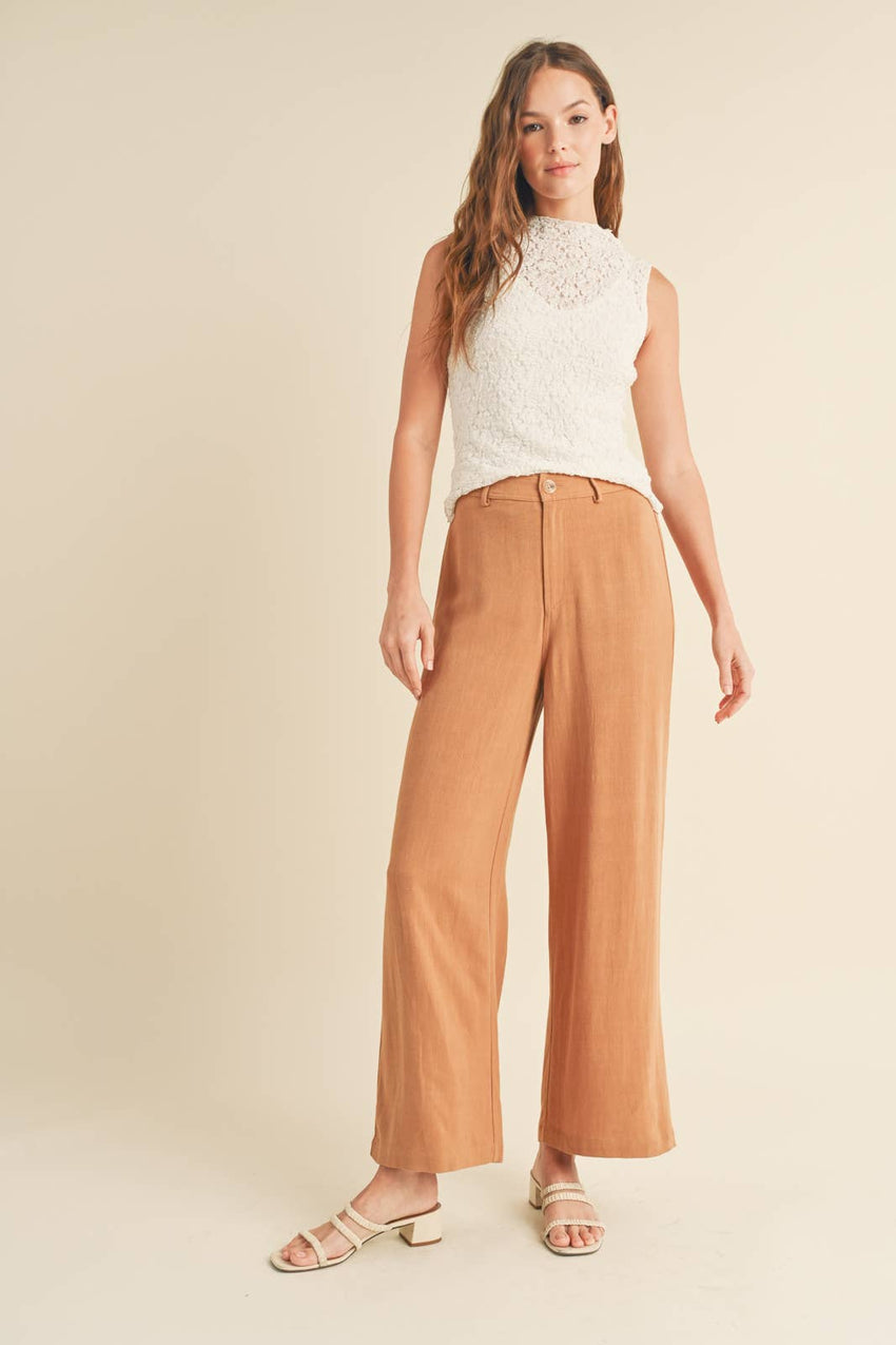 Wide Leg Pants with Pockets